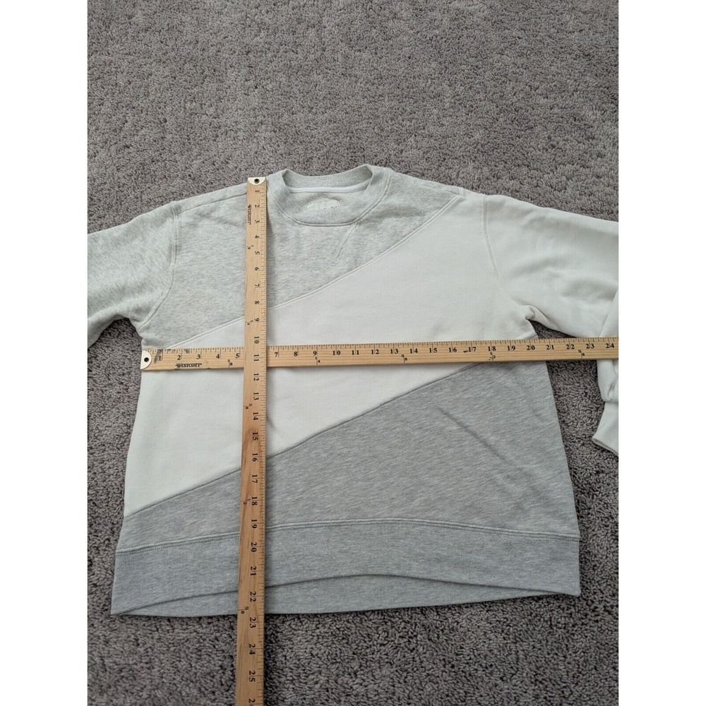 Abercrombie & Fitch Sweater Womens Small Pullover Fleece Colorblock Gray - Picture 3 of 7